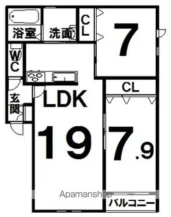 シロン【1階】の間取り